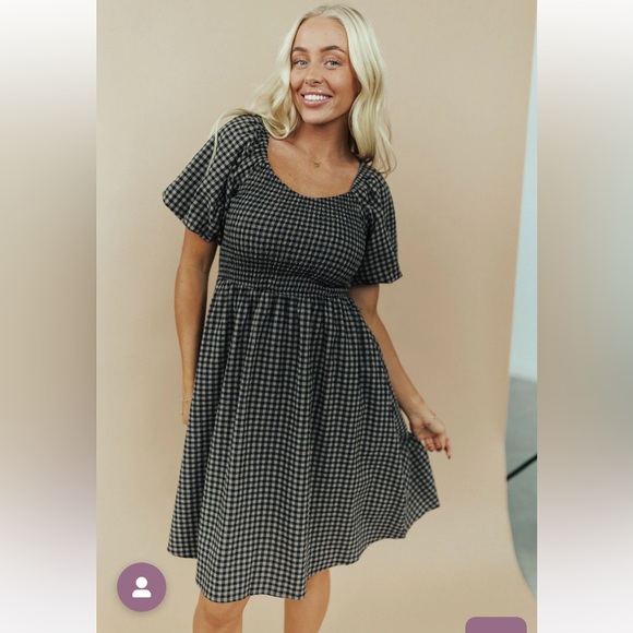 Roolee Dresses & Skirts - Roolee Black and White Gingham Dress